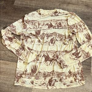 MESH WESTERN UNDERSHIRT -NWOT